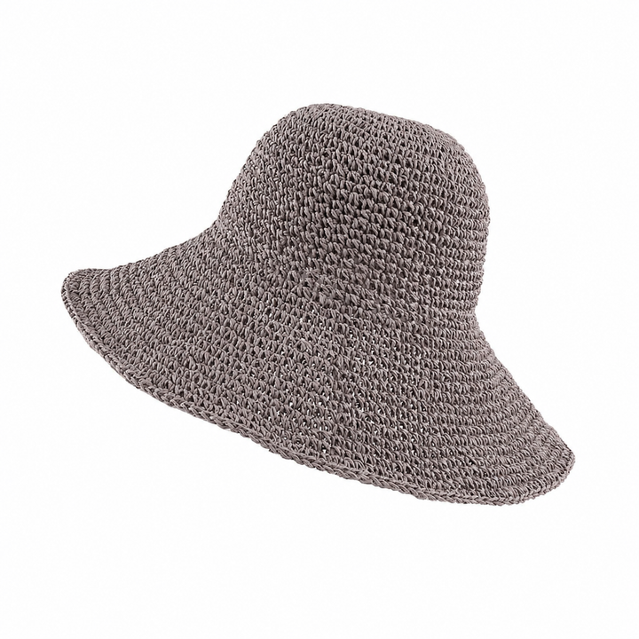 WS Woven Foldable Sun Hat - Temperment Grey