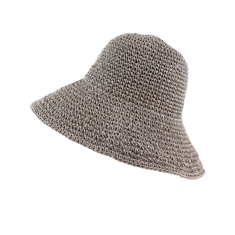 WS Woven Foldable Sun Hat - Silver Grey - Hero