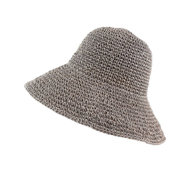 WS Woven Foldable Sun Hat - Silver Grey - Hero