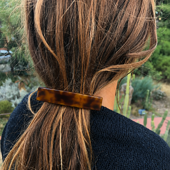 WS Acetate Barette Tortoise - Classic Tortoise - Image 1