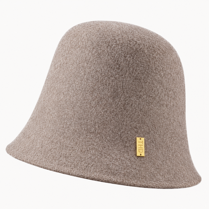 WS Boston Wool Cloche Hat - Mocha - Hero