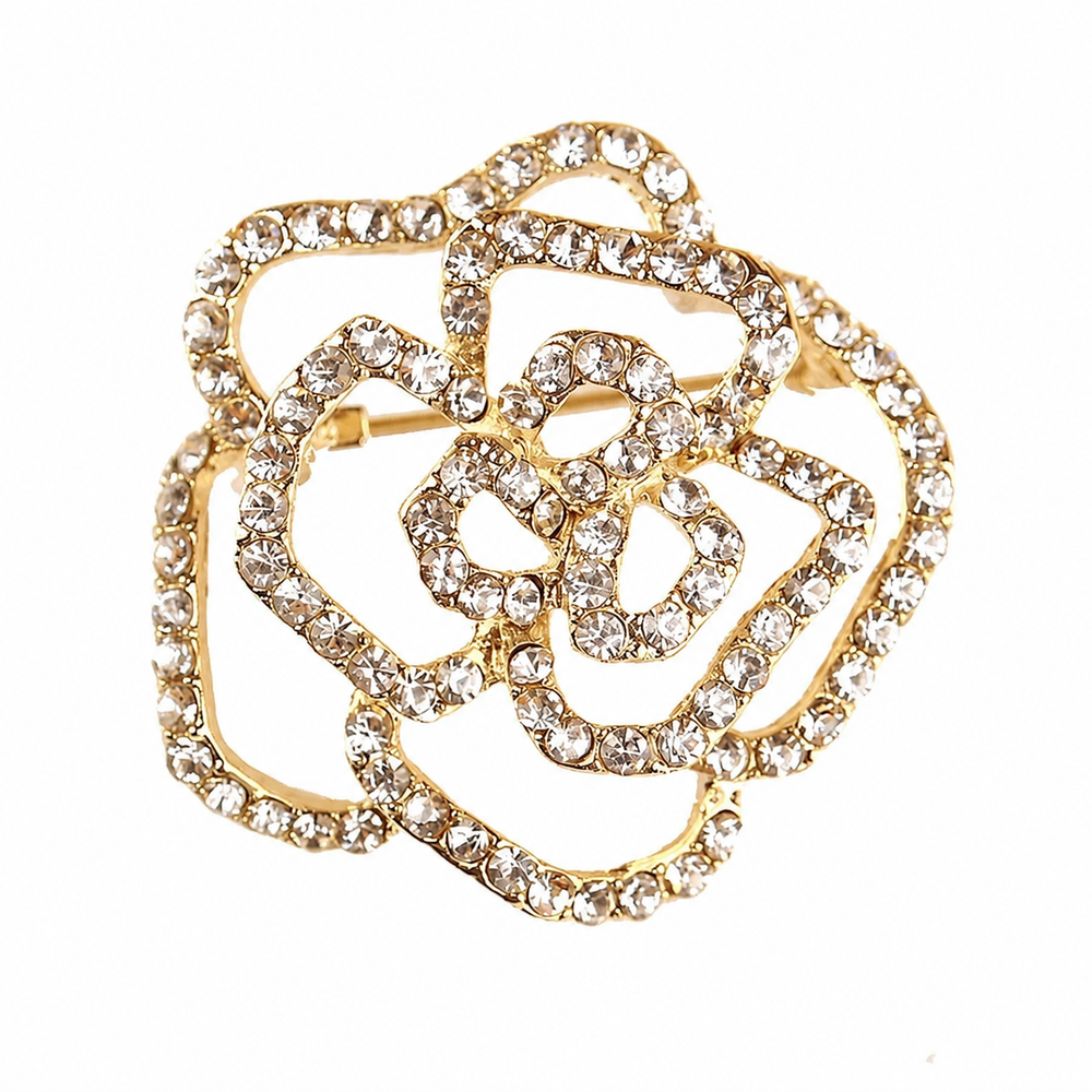WS Brooch Crystal Camilia - Gold - Hero
