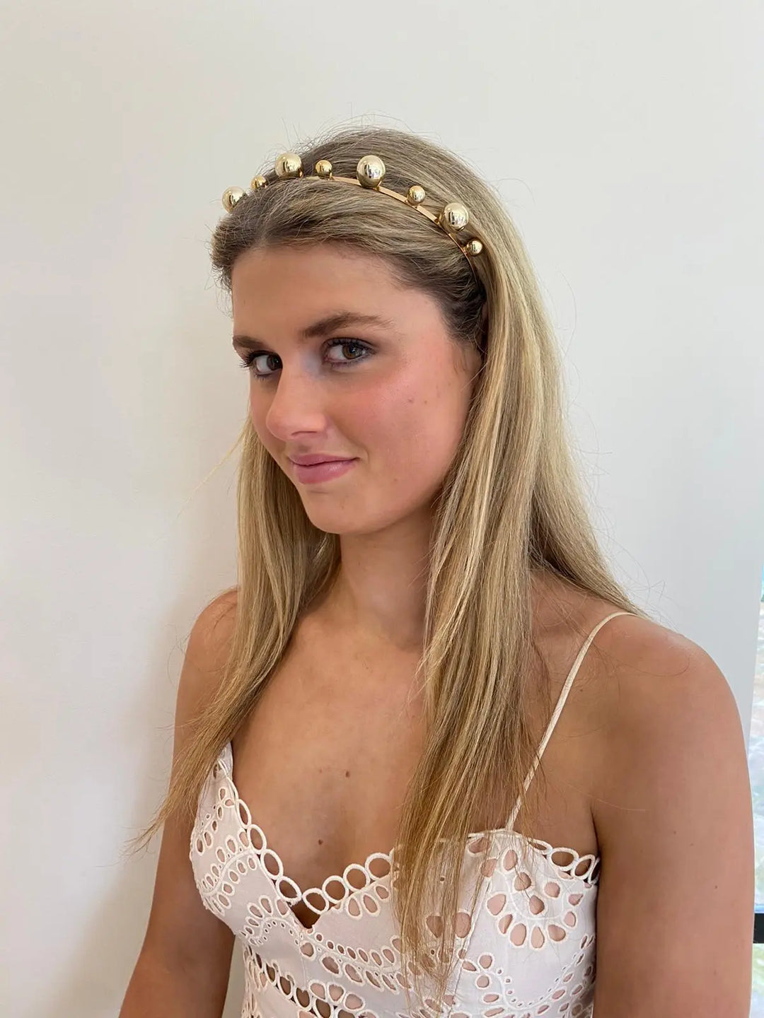 Gold Pearl Headband