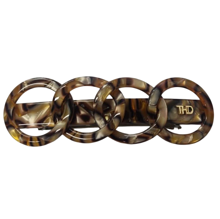 WS The Rings Barette - Gold Marble Tania Hird Designs