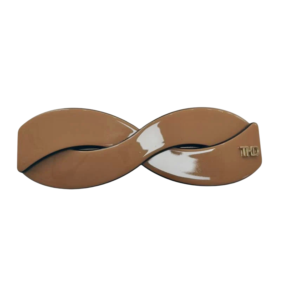 WS Acetate Harmony Barette Block Colour - Tan