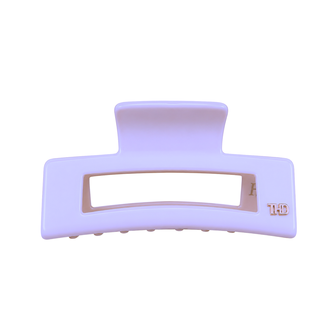 WS Cellulose Acetate Rectangle Hair Claw Large Block - Digital Purple - Hero