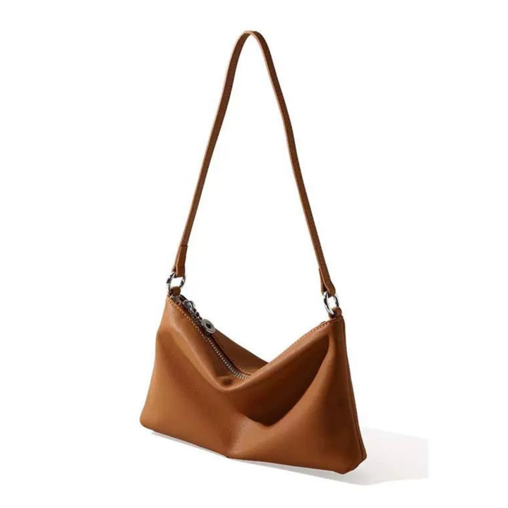 WS Parisienne Cowhide Shoulder Bag - Tan