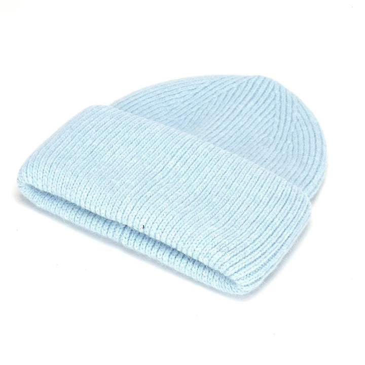 WS Angora Blend Slouch Beanie - Blue - Hero