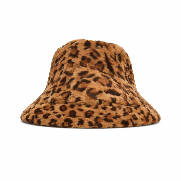WS Hat - Faux Fur Bucket - Leopard - Hero