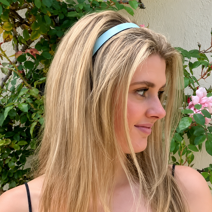 WS Acetate Headband Black Trim - Green Ash & Black Trim - Image 1