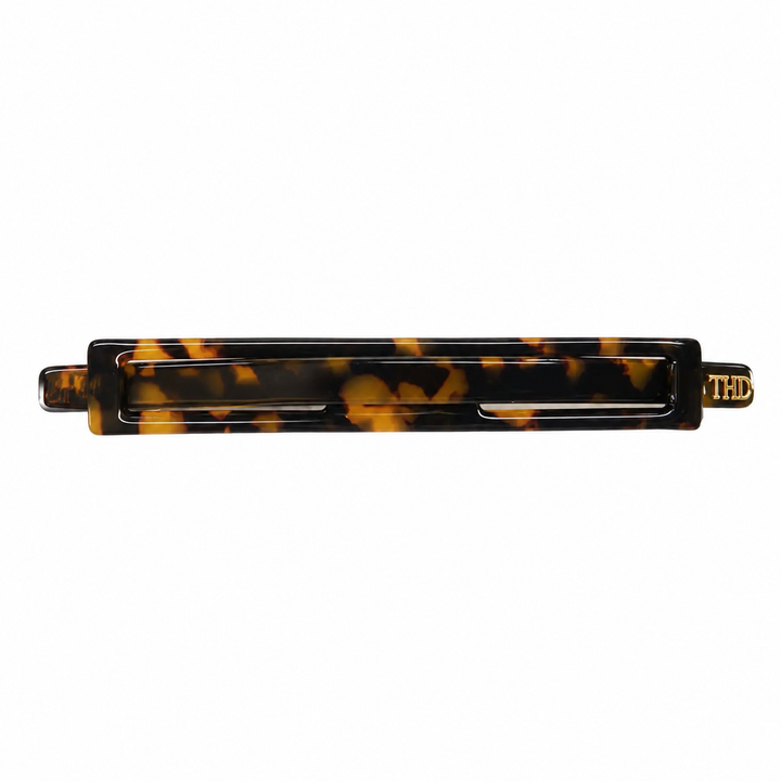WS Cellulose Acetate Linear Barette Tortoise - Gaia Tortoise - Hero