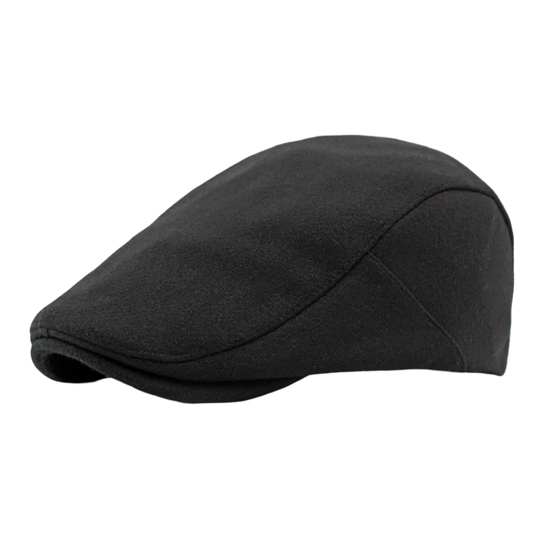 WS Unisex Newsboy Cap - Black - Hero