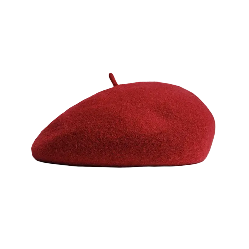 Élan Wool Beret - Red Tania Hird Designs
