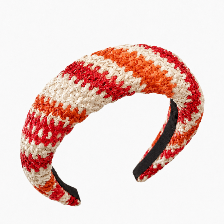 WS Straw Alice Headband - Tangerine - Hero