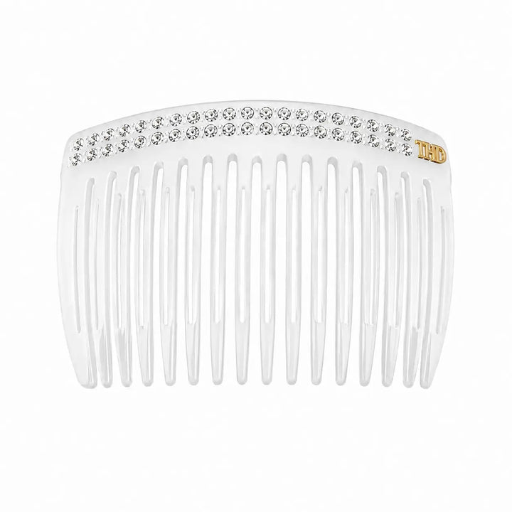 Acetate Haircomb with Crystals